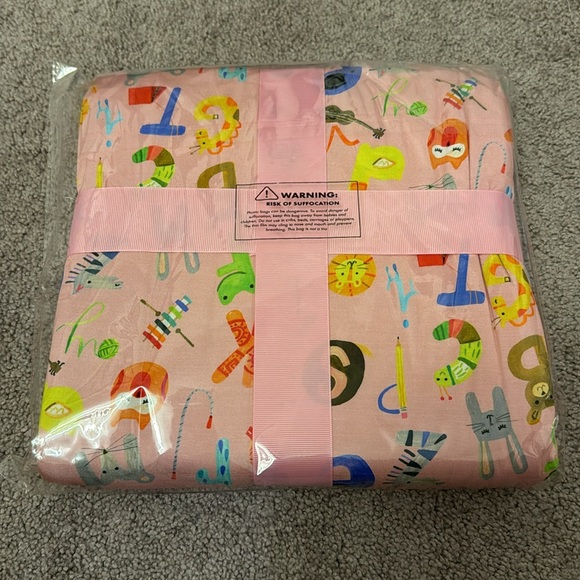 Little Sleepies Pink Alphabet Friends Triple-Layer Large Cloud Blanket - Picture 3 of 3